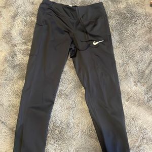 Nike black mesh full length leggings